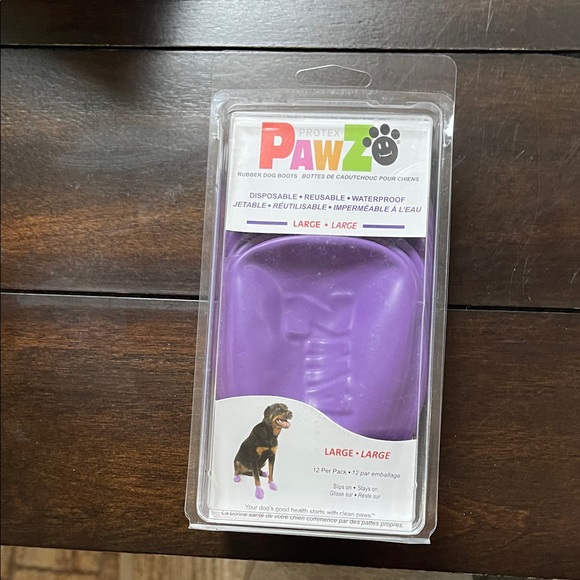 PAWZ Purple Dog Boots - Picture 1 of 2